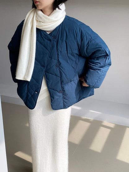 【cimz1010】實拍冬日温暖加厚90％白鴨絨羽絨外套大衣251128