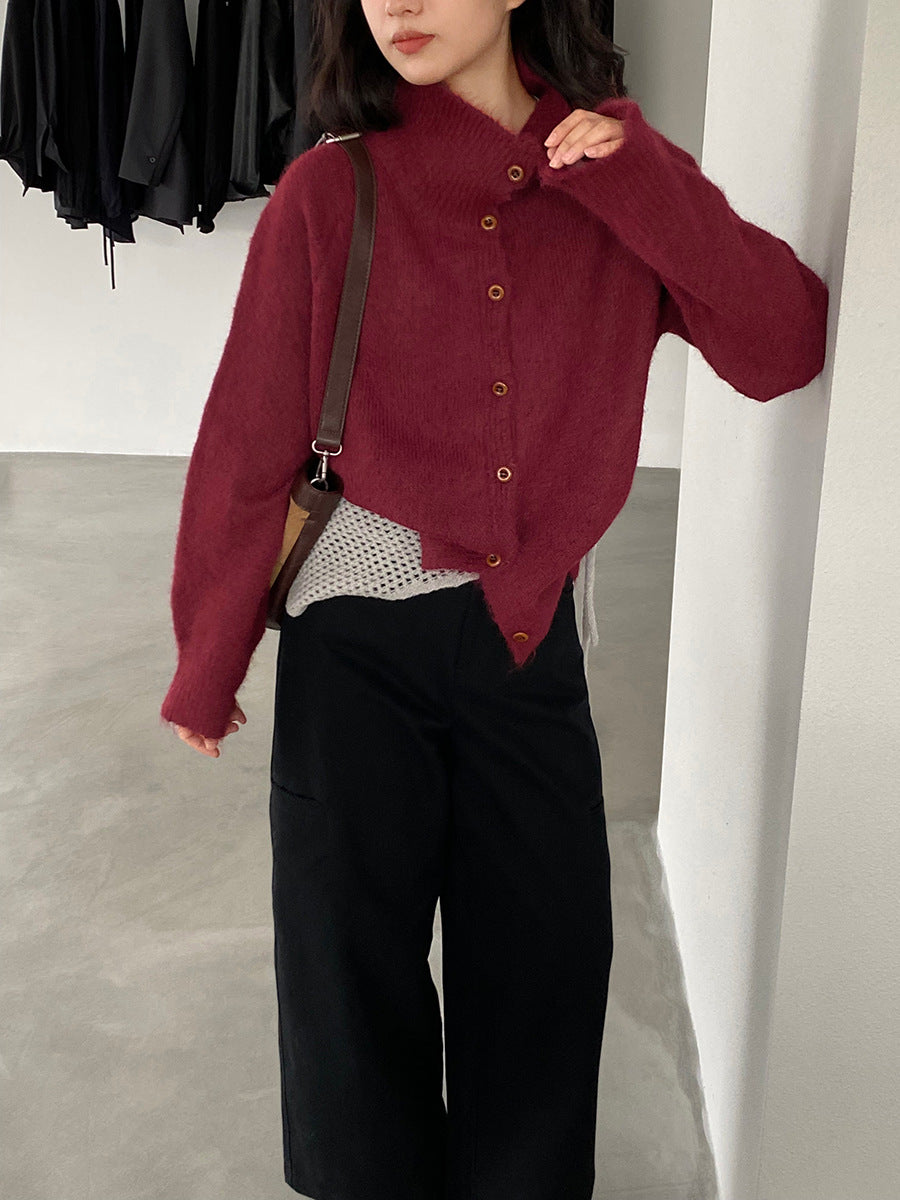 【cim8616】實拍質感加厚慵懒態度高領針織毛衣251114