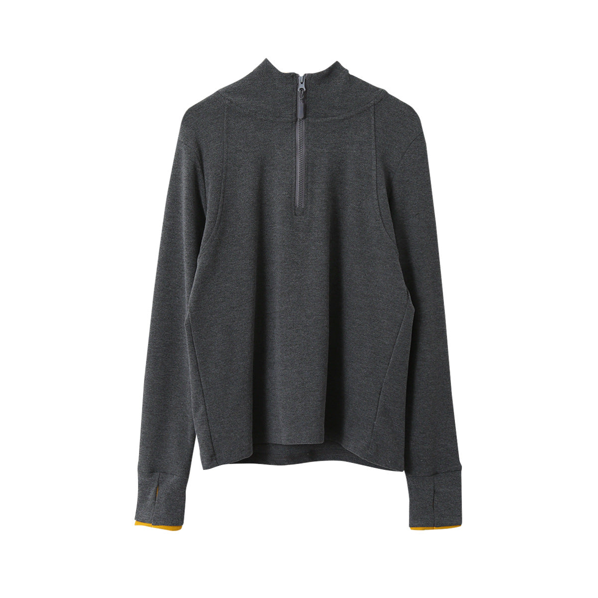 【LD11028】實拍德絨舒適極簡半拉鍊連帽衞衣251124