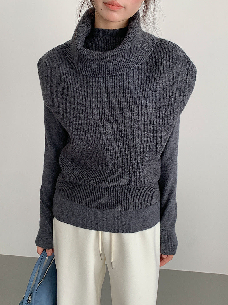 【LD11065】實拍半高領針織衫+針織背心251209