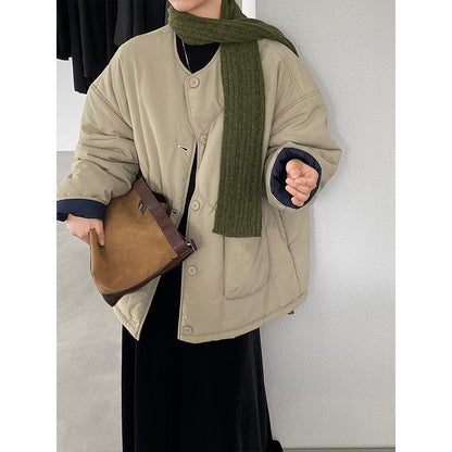 【cimz6376】實拍日系復古工裝夾棉加厚外套251120