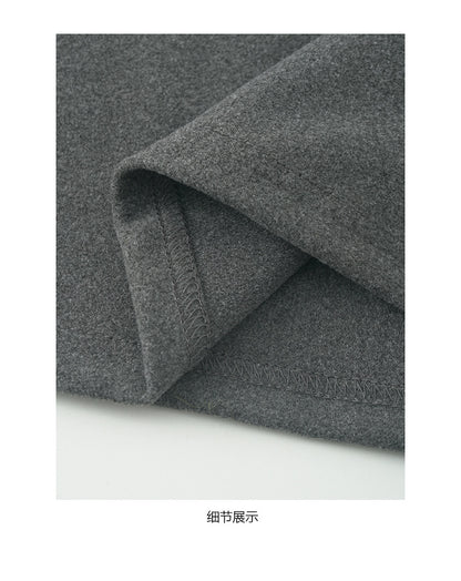 【H5497】實拍德絨加厚磨毛長袖T恤251118