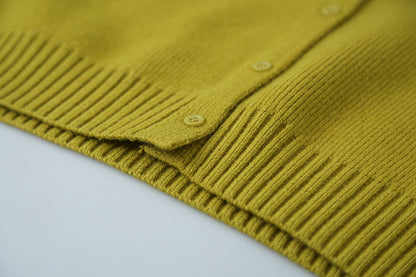 【LD11002】實拍秋冬法式設計感斜領針織毛衣外套251110