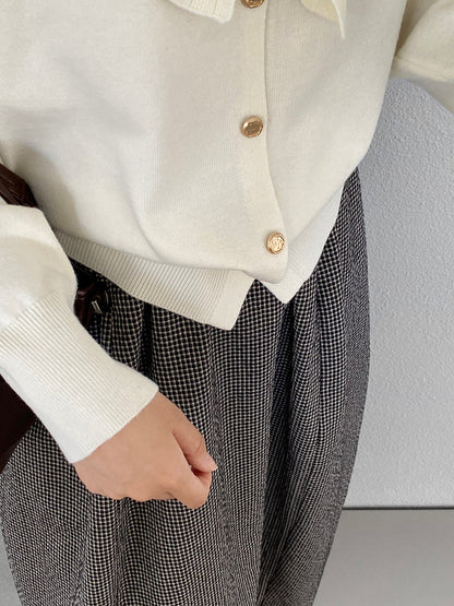 【cimJ8902】實拍氣質小香蝴蝶结針織開衫251114