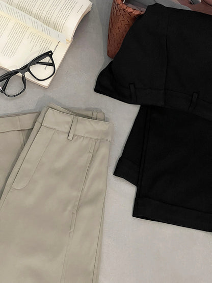 【cim1678】實拍法式高級優雅感顯瘦天絲棉直筒褲251030