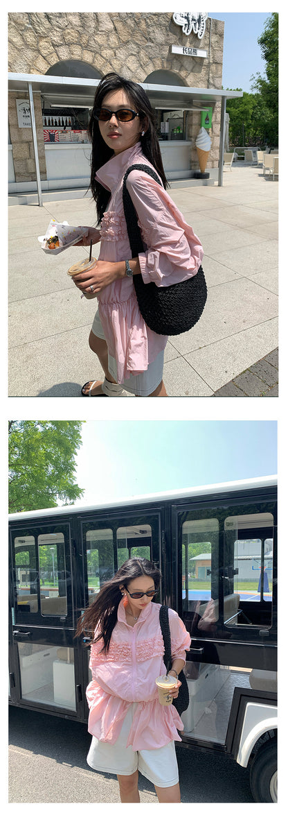 【H5292】實拍夏天個性時髦微甜防曬外套250603