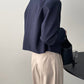 【cim7106】實拍韓國精緻感！復古翻領金屬扣設計感寬鬆長袖西裝外套230830