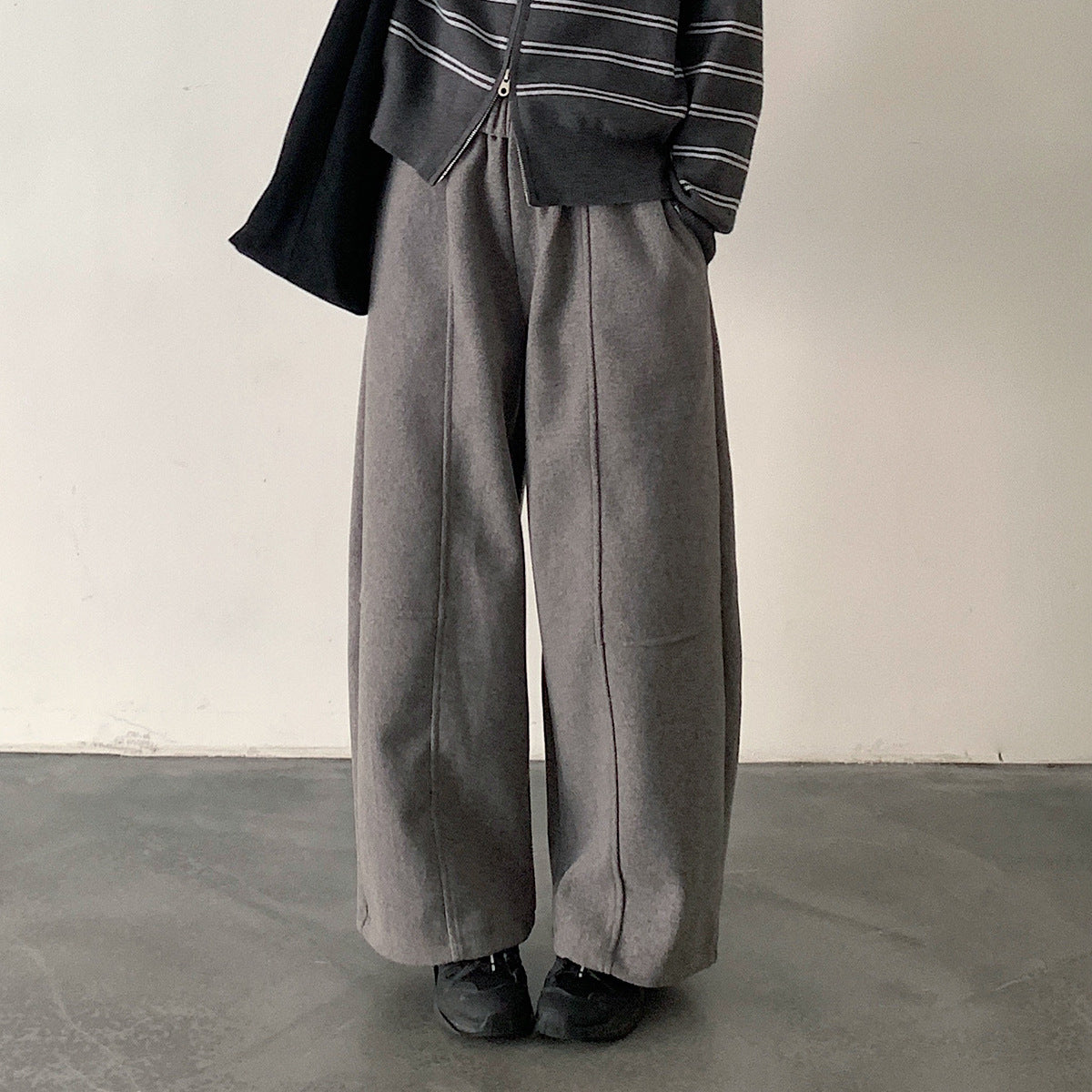 【LD11047】實拍休閒加絨加厚彎刀褲251202