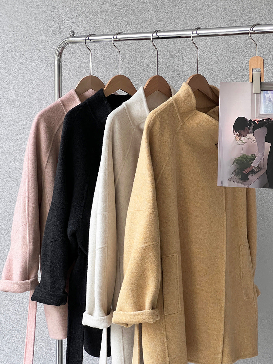 【cimzD6616】實拍高級大氣款雙面羊毛呢廓形外套大衣（100羊毛）251120