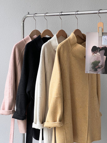 【cimzD6616】實拍高級大氣款雙面羊毛呢廓形外套大衣（100羊毛）251120