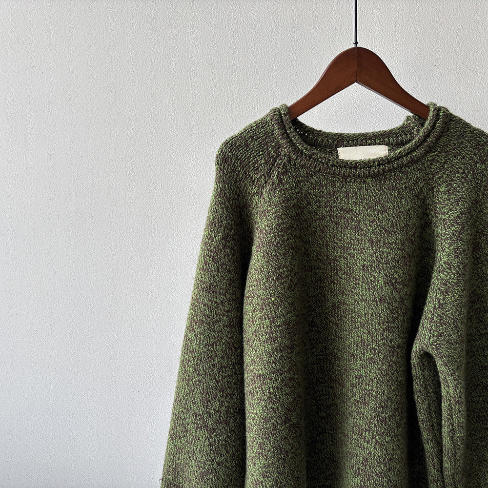 【Y276】實拍冬季軟糯慵懶保暖針織毛衣（棉羊毛10%)251106