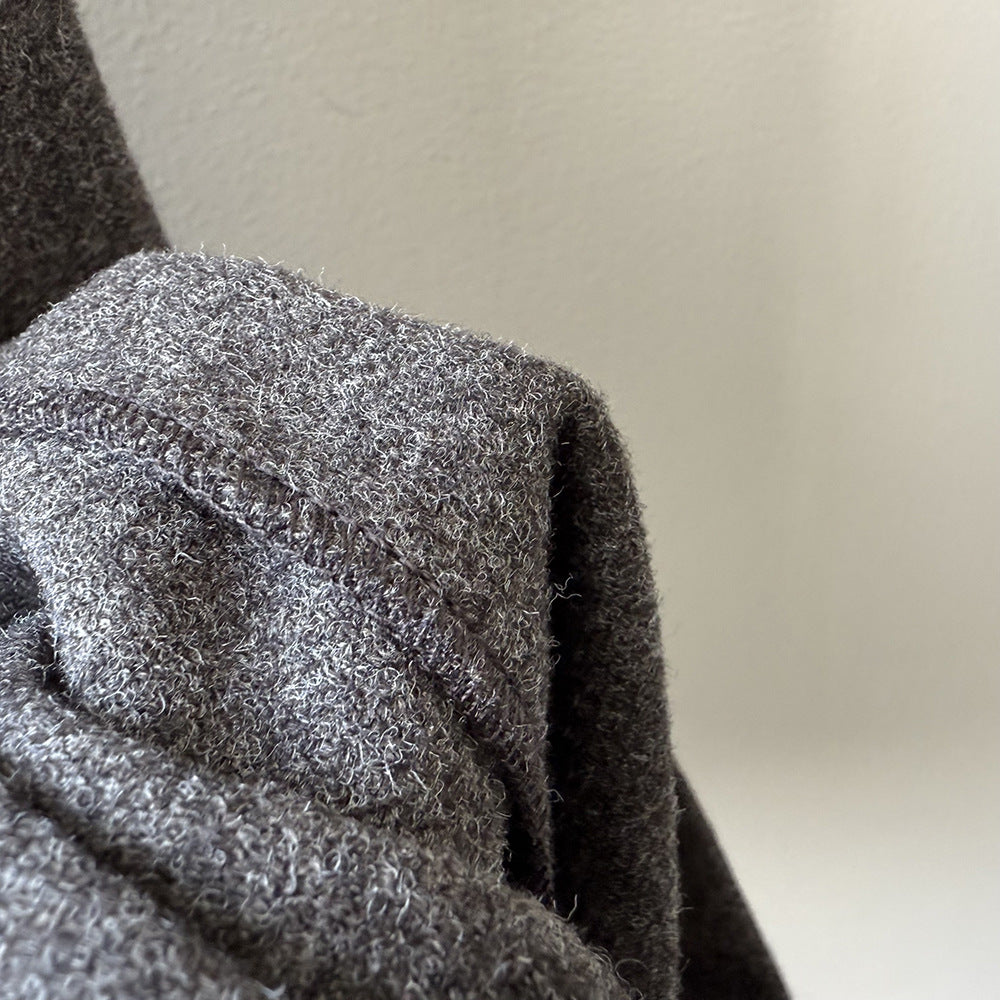 【Y82677】 實拍復古系帶加厚七分闊腿褲251023