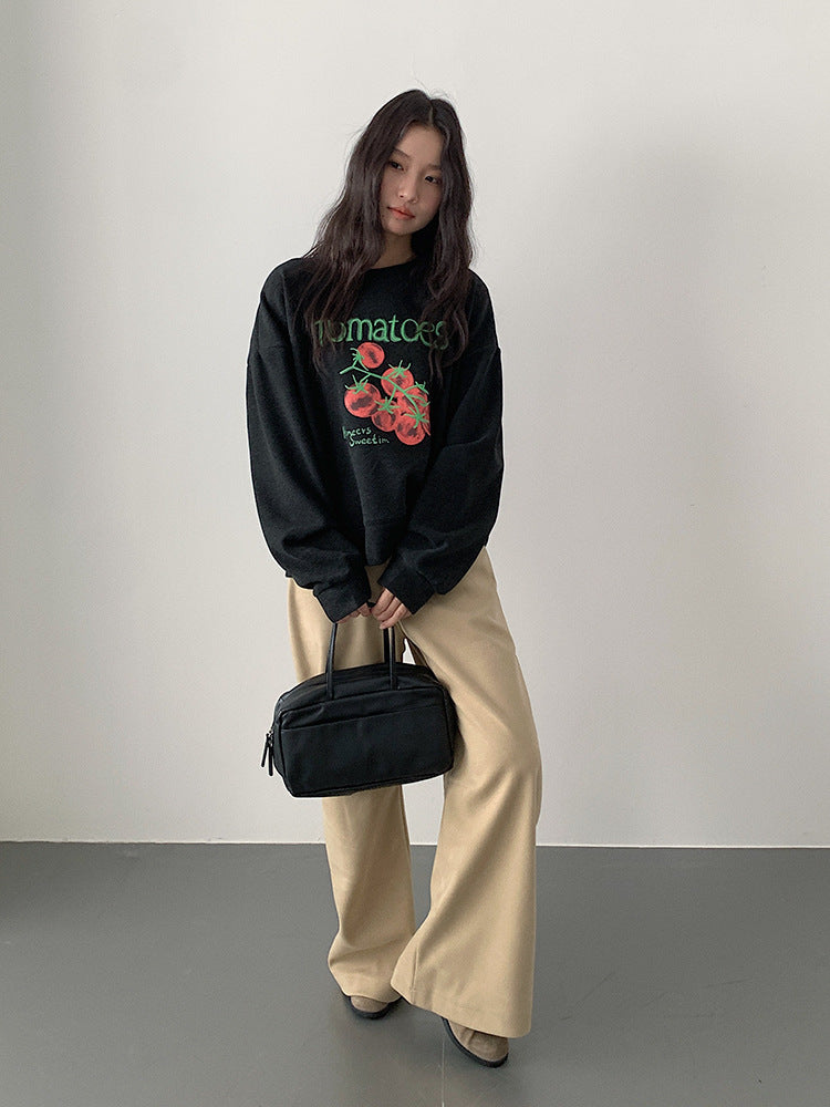 【LD3292】實拍秋冬字母印花加絨衞衣251103