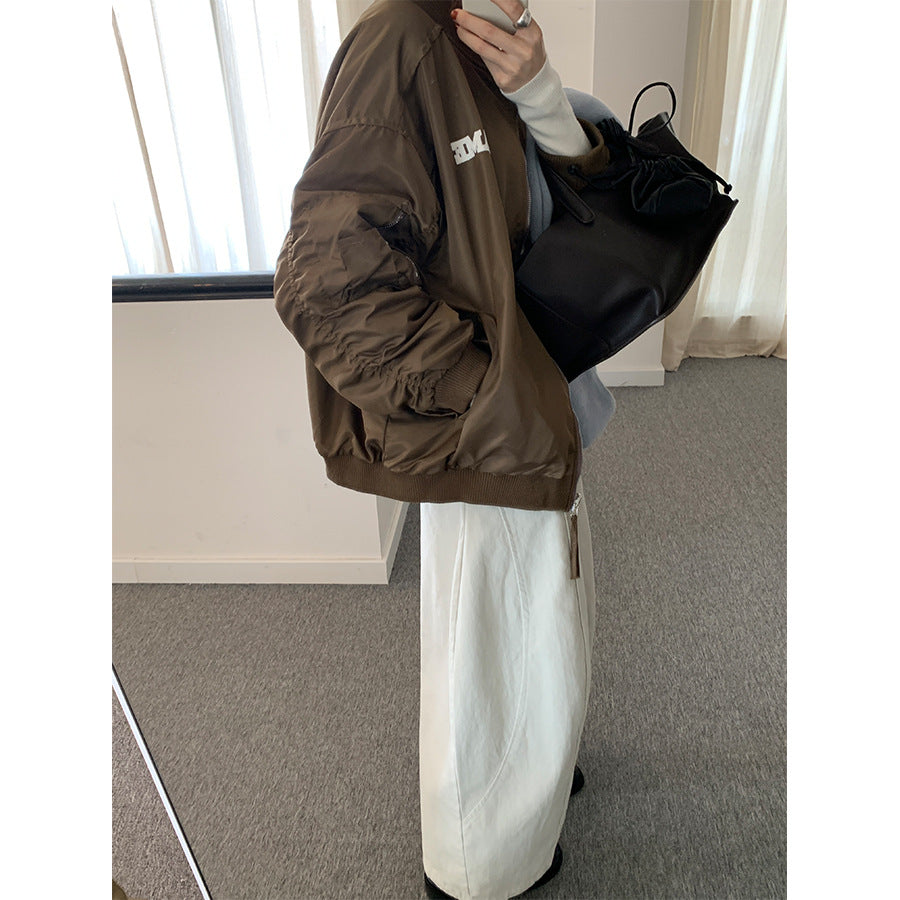 【H5526】實拍兩面穿|絨毛加厚棉服風衣外套251125