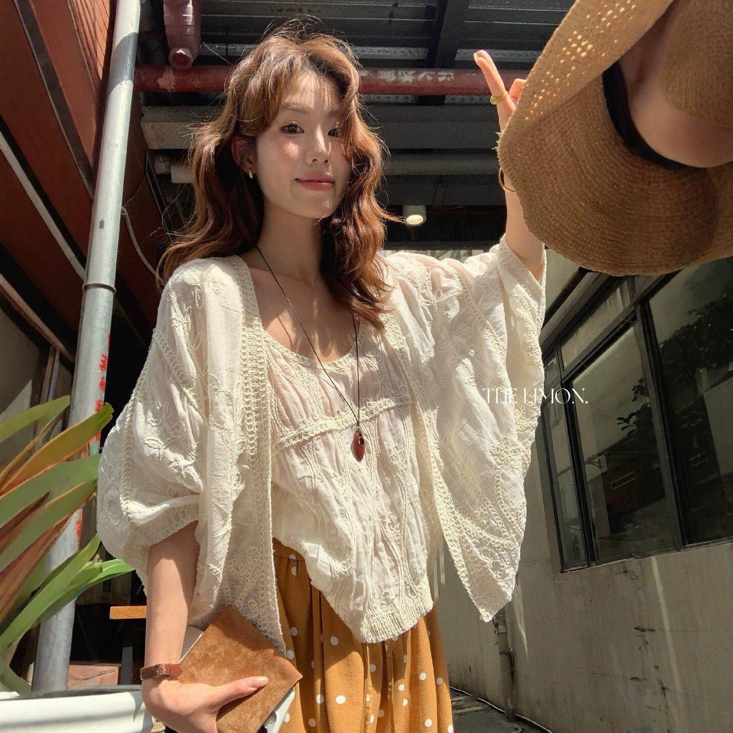 【L10711】法式浪漫仙女系🕊️重工精緻刺繡披肩+無袖蕾絲背心套裝260526