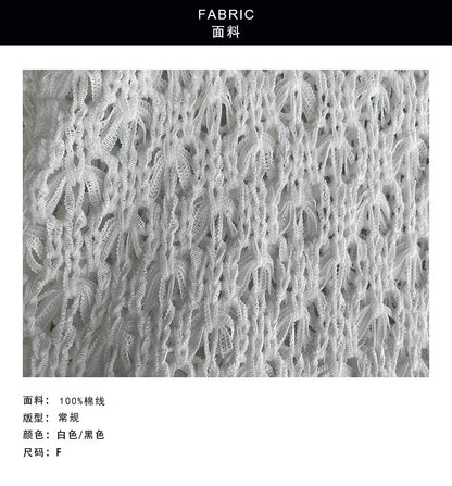 【cimYL607】店長自留推薦🌟時髦度假風鏤空設計無袖針織背心上衣260326
