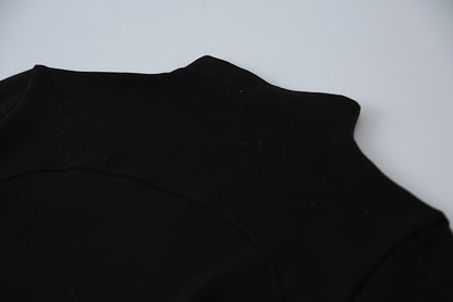 【LD11041】實拍羊绒簡約高領長袖T恤251202