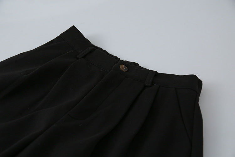 【LD11035】實拍S~L韓版寬鬆高腰毛呢加絨加厚九分褲251124