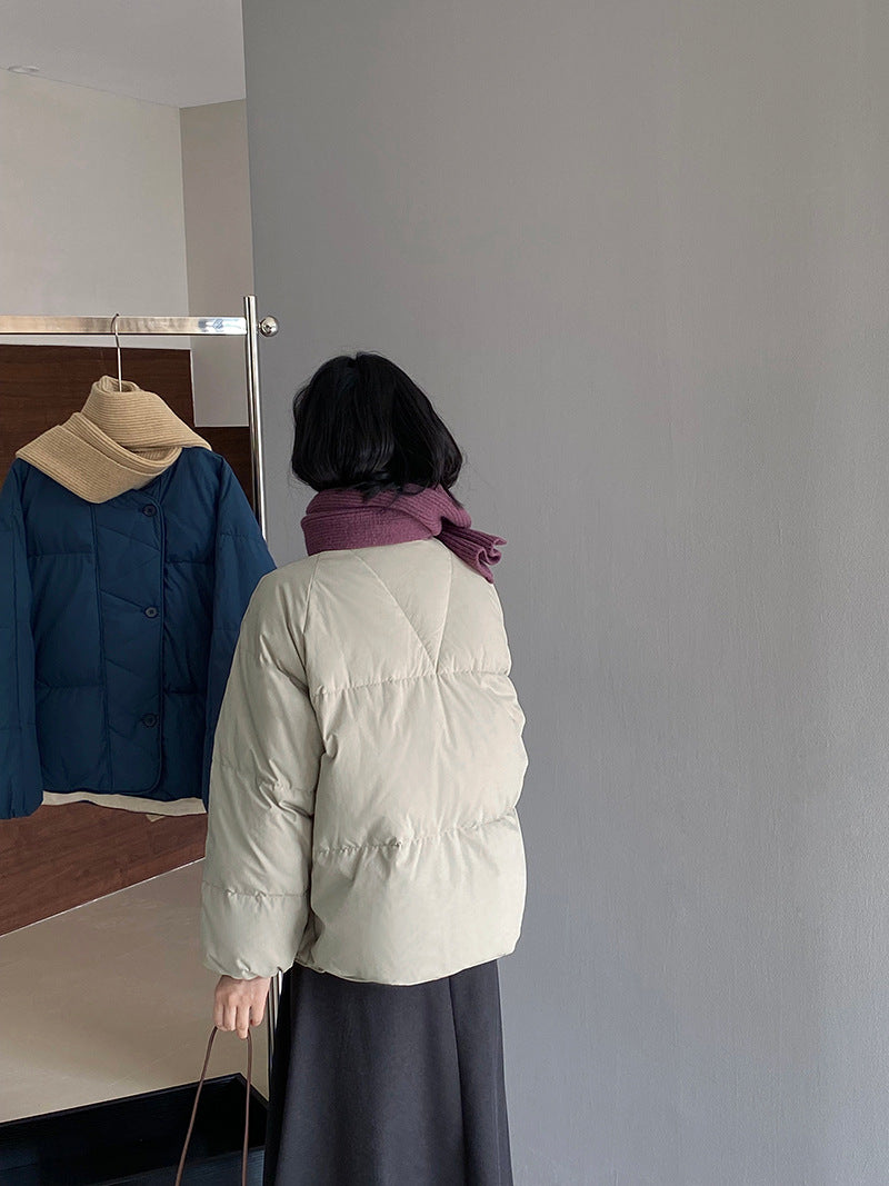 【cimz1010】實拍冬日温暖加厚90％白鴨絨羽絨外套大衣251128