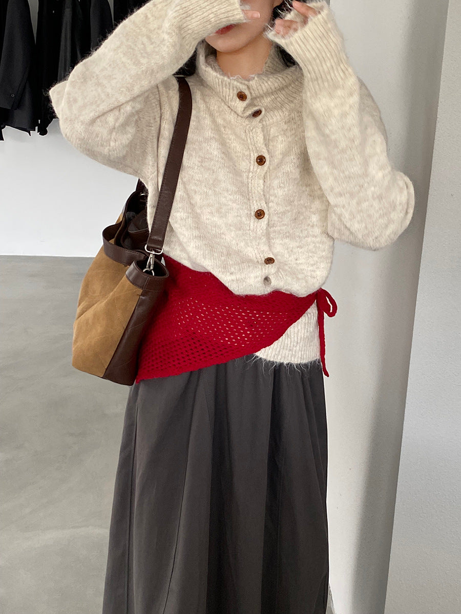 【cim8616】實拍質感加厚慵懒態度高領針織毛衣251114