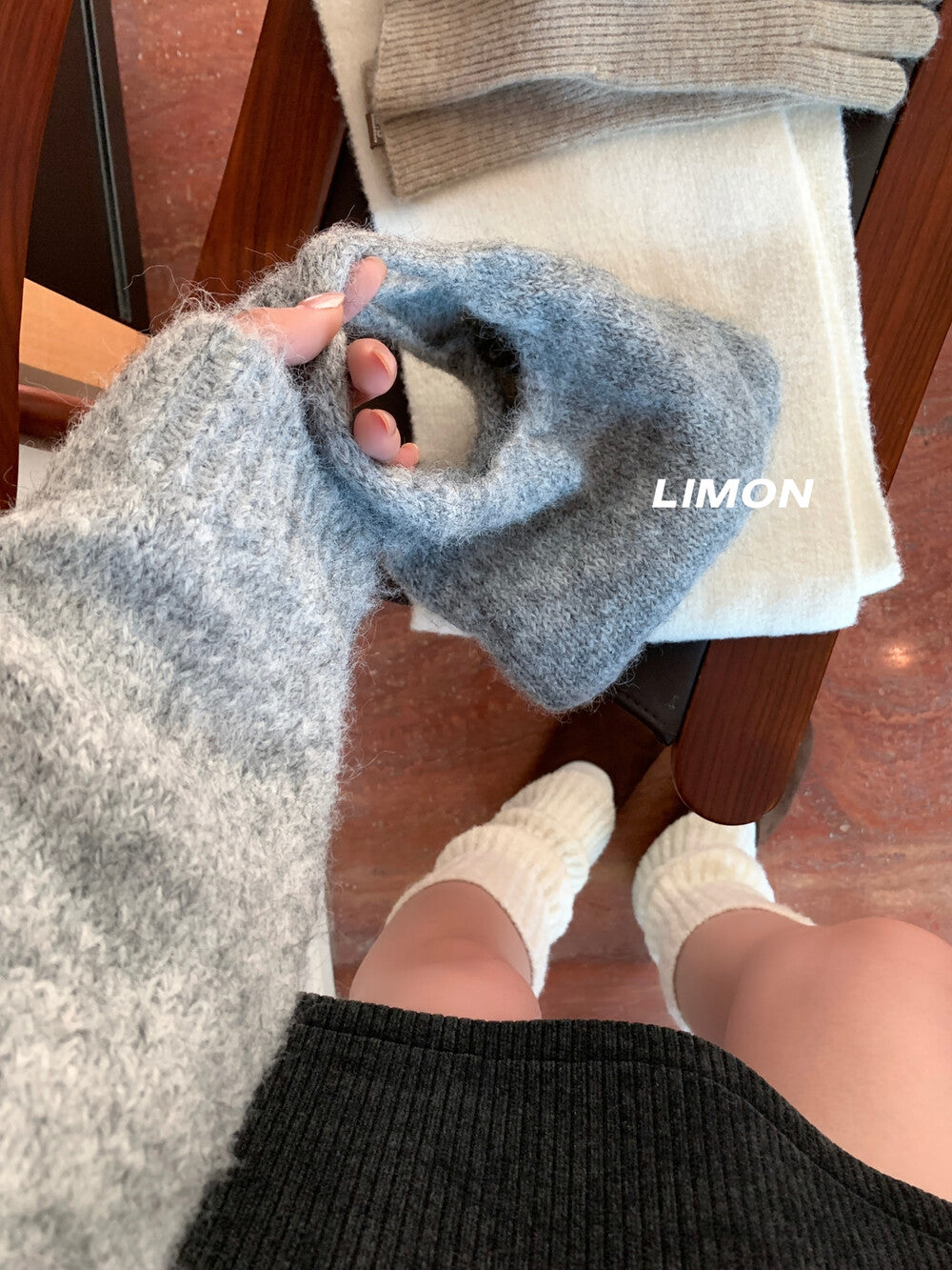 【L6873】實拍檸檬秋冬簡約軟糯保暖毛衣+針織手拎包251117