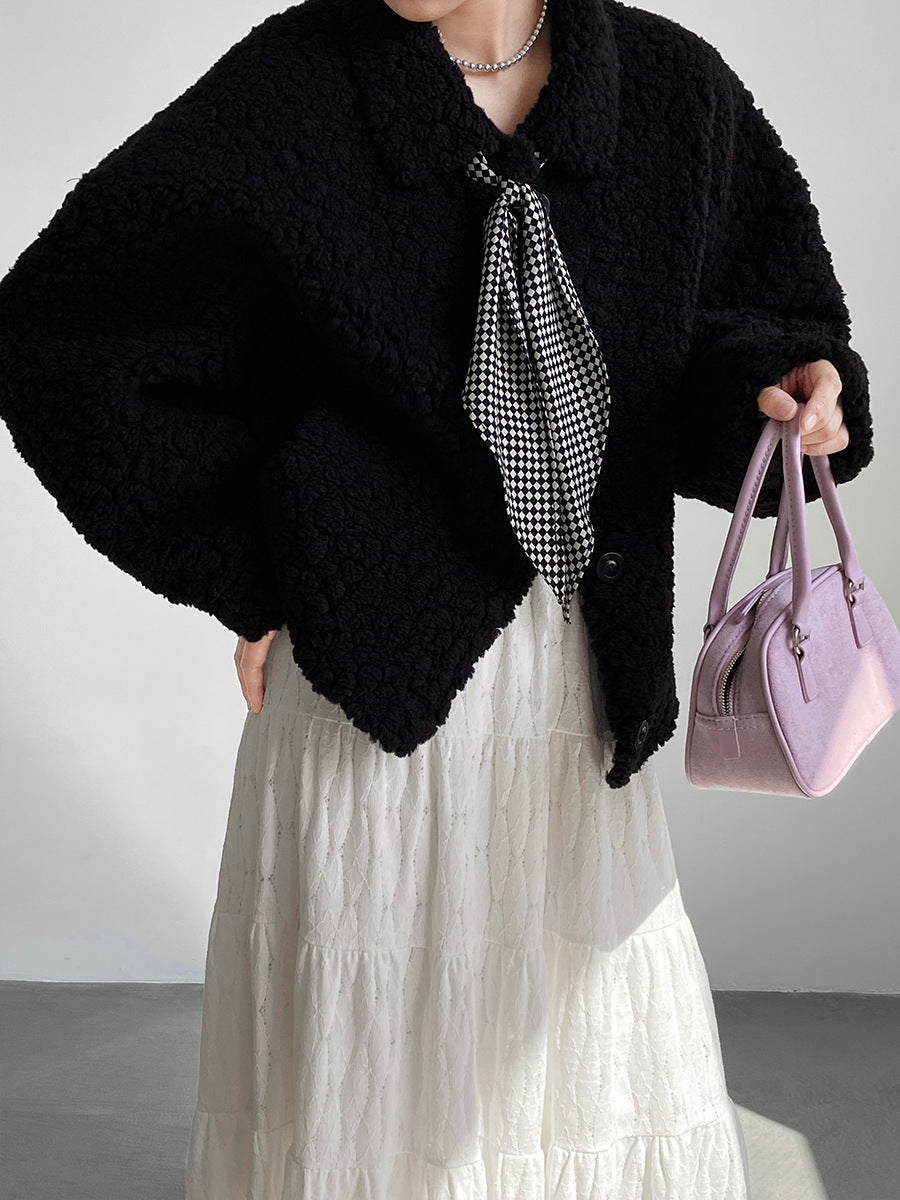 【cim6378】實拍冬日加厚蕾絲長裙251030