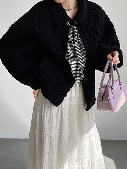 【cim6378】實拍冬日加厚蕾絲長裙251030