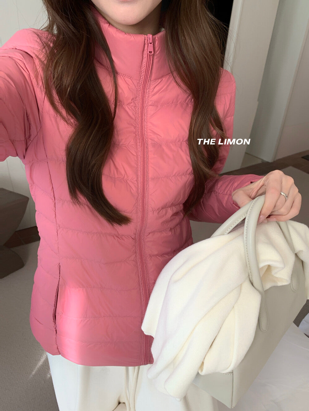 【L1189】實拍M~XL檸檬秋冬輕薄好收納立領保暖白鴨絨外套251117