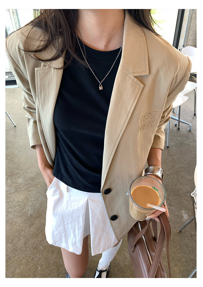 【H5387】實拍韓版設計顯瘦開叉裙褲(內有安全褲）250902