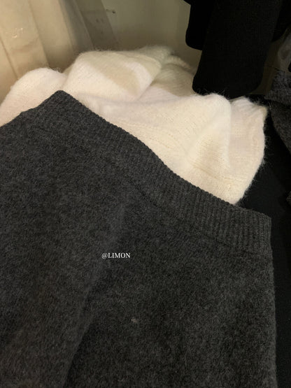 【L6880】實拍檸檬秋冬菱格針織開衫+圓領背心+針織裙251117