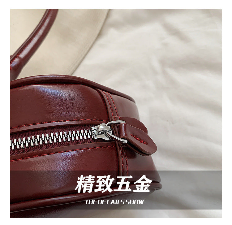 【BSHH-2462】法式慵懶復古風☕小眾質感百搭通勤單肩法棍包/腋下小包260501