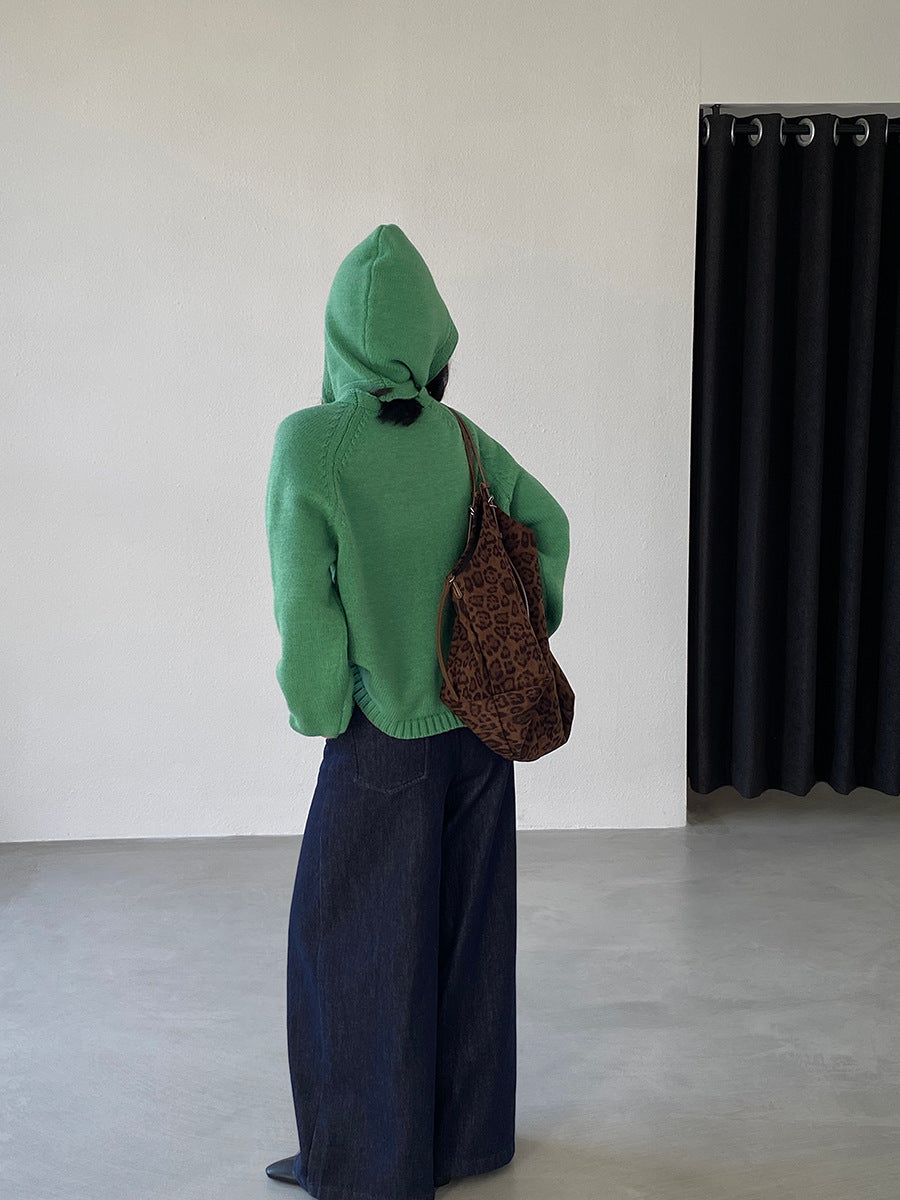 【cimz5935】實拍韓版復古針織戴帽+復古圓領針織開衫(羊毛5)251120