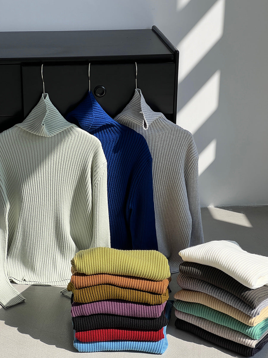 【cimz1388】實拍高領加厚高級感針織毛衣251128