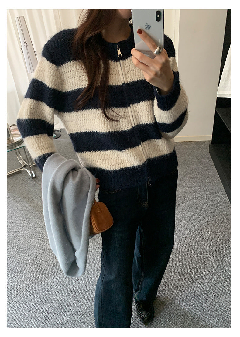 【H5494】實拍復古立體針織外套251109