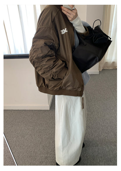 【H5526】實拍兩面穿|絨毛加厚棉服風衣外套251125