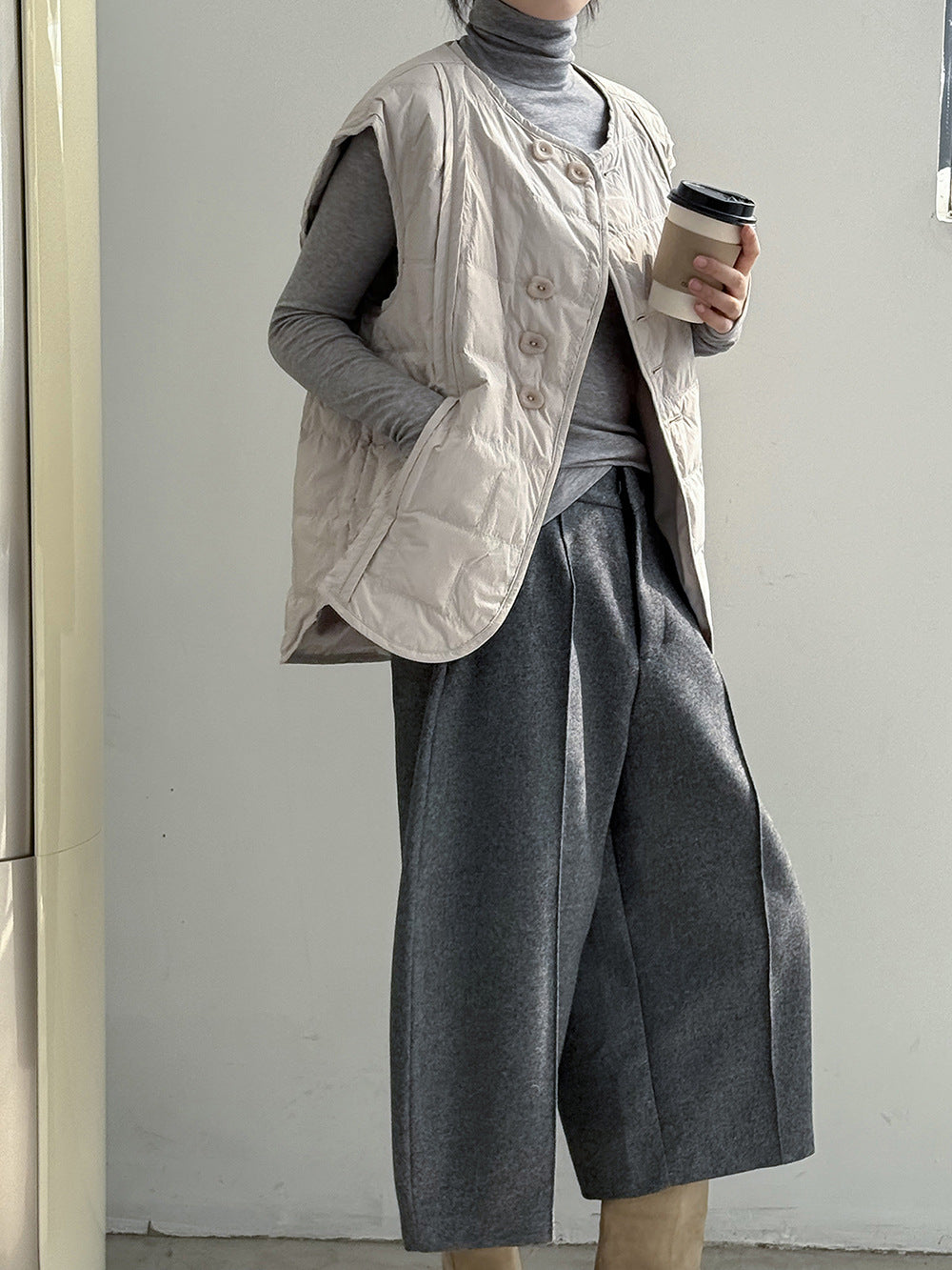 【Y82633】實拍輕暖羽絨背心（含90％白鴨絨）251016