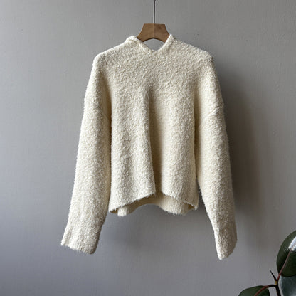 【Y2188】實拍冬季圈圈絨可愛連帽針織毛衣251106