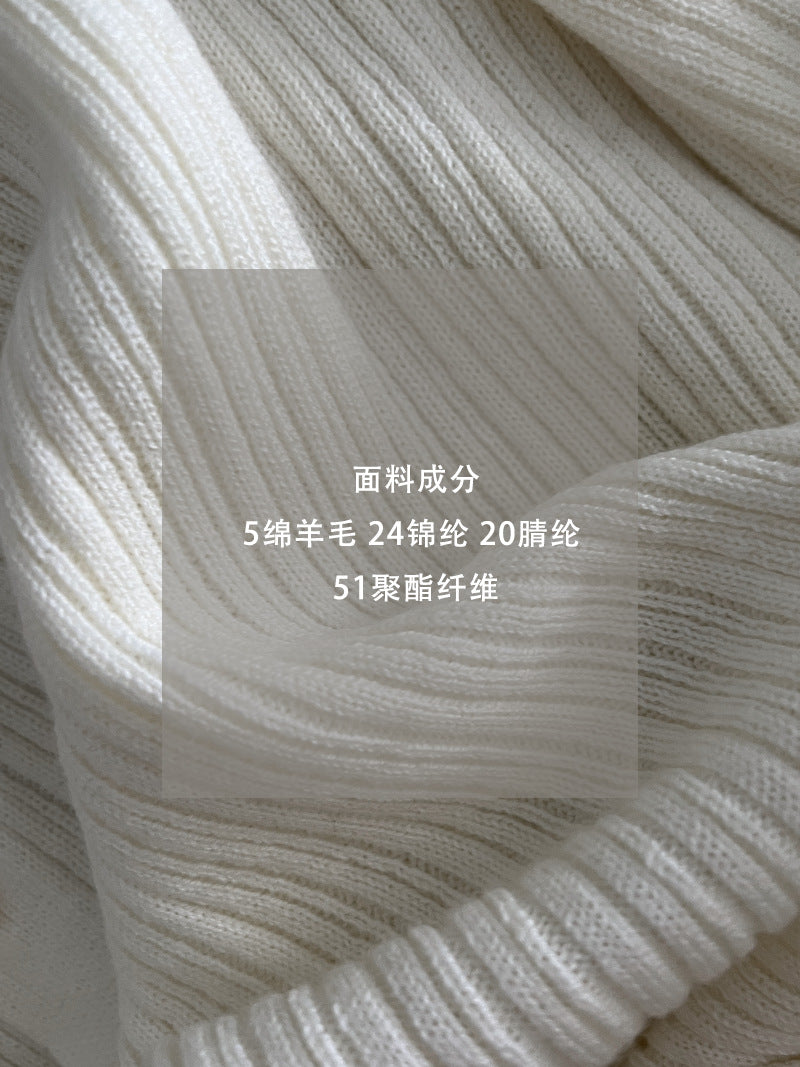 【cim6901】實拍慵懶紙片人polo領針織衫251030