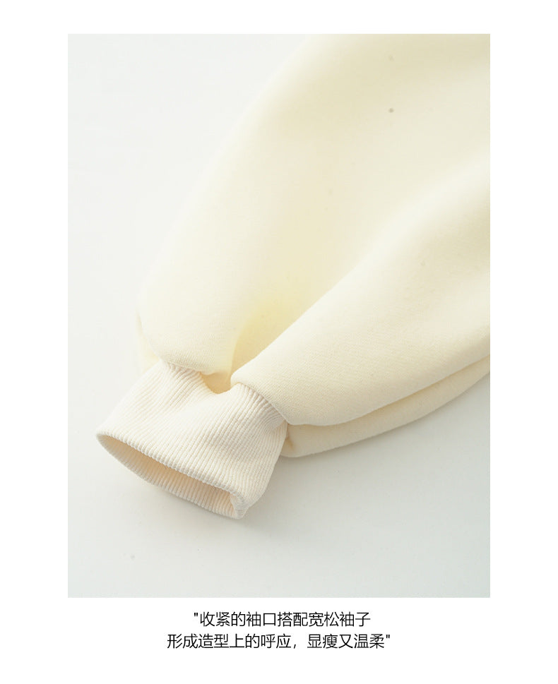 【H563】實拍秋冬刺繡花朵長袖衛衣251021