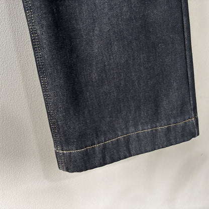 【Y981316】實拍S~XL冬季高腰加絨直筒牛仔褲含腰帶251106