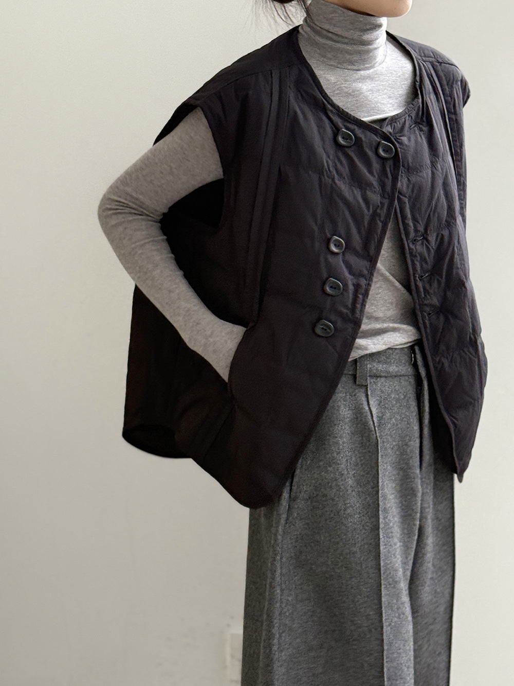 【Y82633】實拍輕暖羽絨背心（含90％白鴨絨）251016