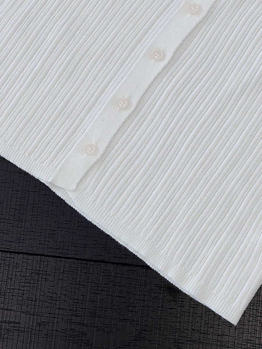 【cim6901】實拍慵懶紙片人polo領針織衫251030