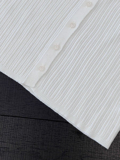 【cim6901】實拍慵懶紙片人polo領針織衫251030