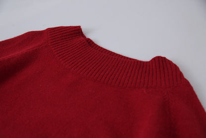 【LD11062】實拍慵懶高級感北極融針織毛衣（可拉一字肩）251209