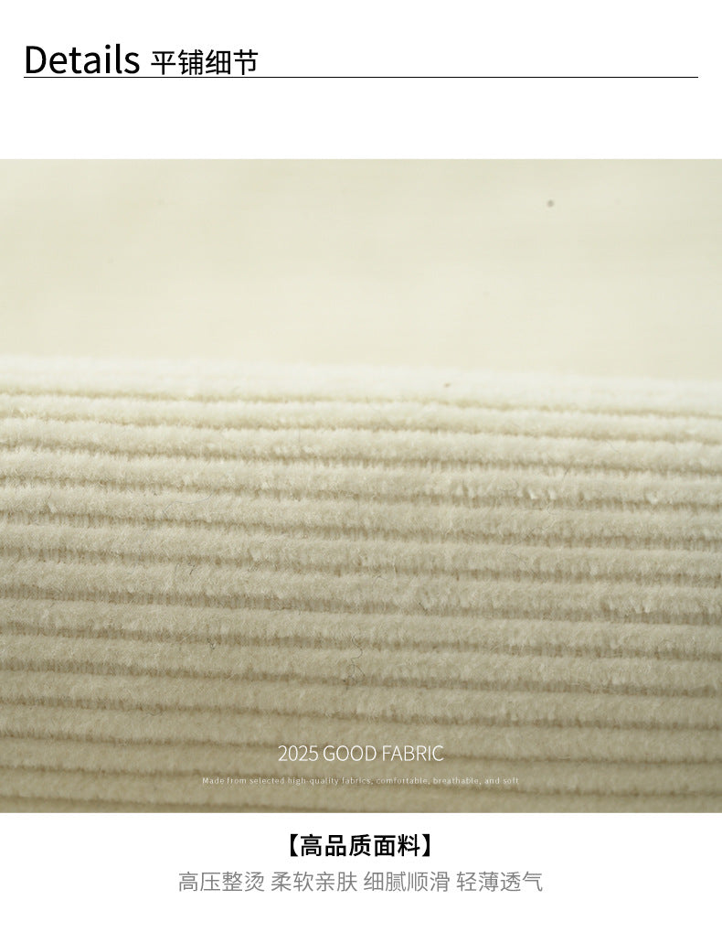 【H562】實拍秋冬S~XL必備復古高腰燈芯絨A字裙251021