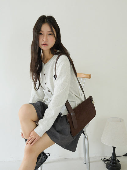 【LD3196】實拍刺繡小花長袖針織小外套250929
