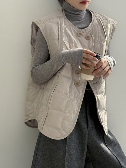 【Y82633】實拍輕暖羽絨背心（含90％白鴨絨）251016