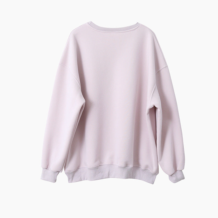 【LD11021】實拍加絨加厚印花寬鬆情侶裝衞衣251110