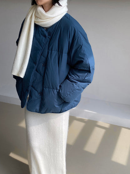 【cimz1010】實拍冬日温暖加厚90％白鴨絨羽絨外套大衣251128