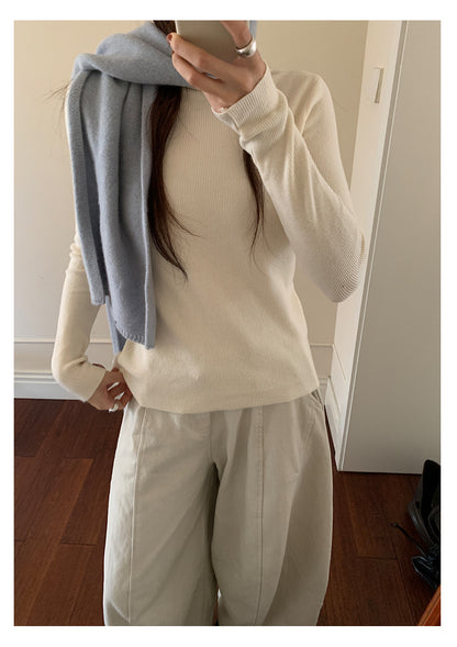 【H5525】實拍冬季7色高領毛織衫251125